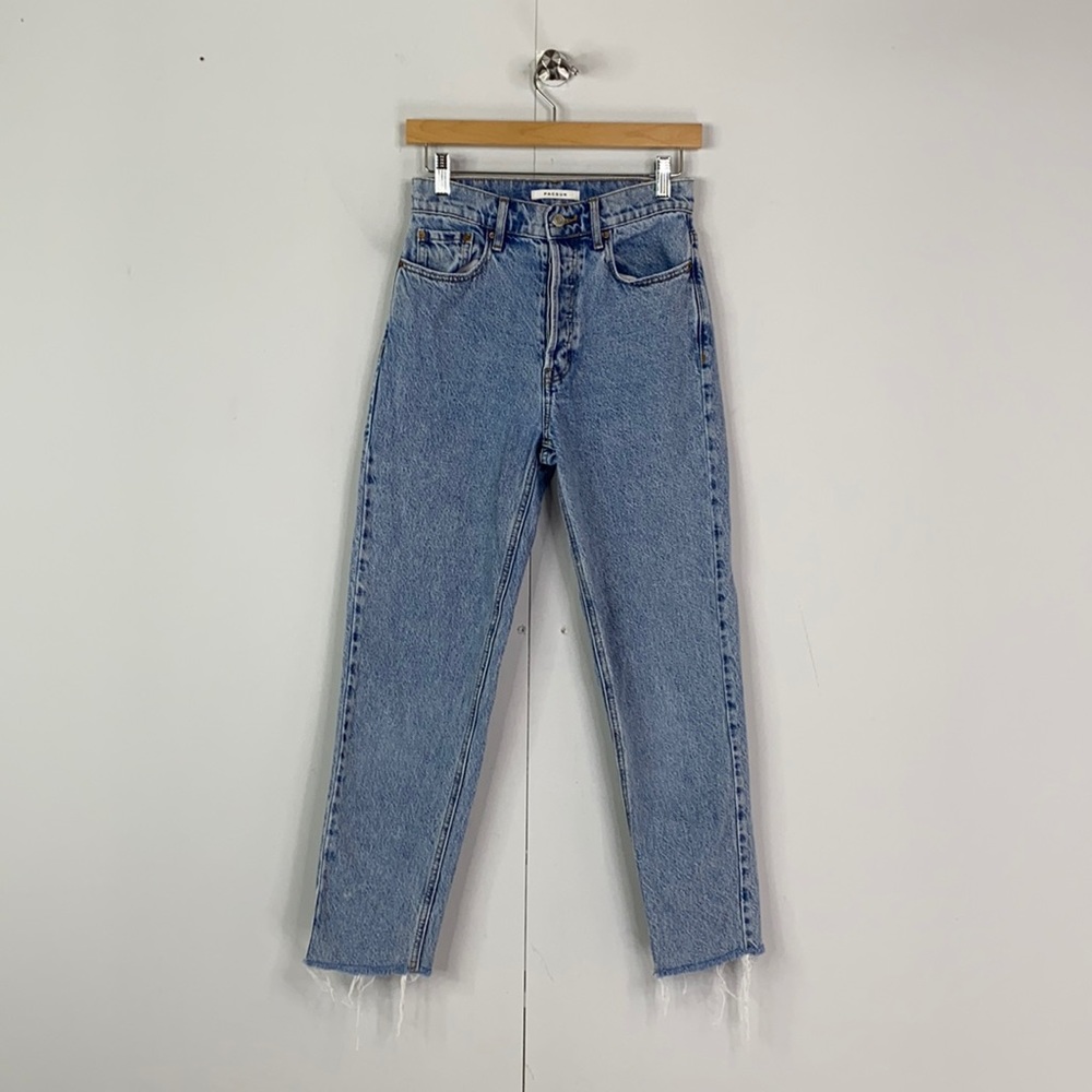 Pacsun Ultra High Rise Slim Rigid Ankle Jeans - Buttonfly